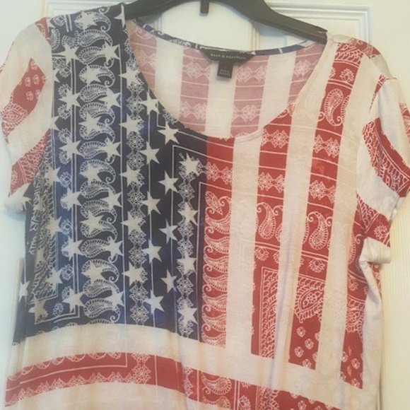 Rock & Republic Patriotic Top - Picture 1 of 5